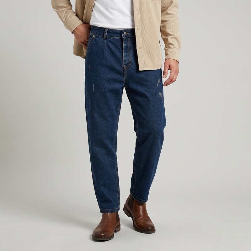 شلوار جین مام فیت مردانه مدل mo232
