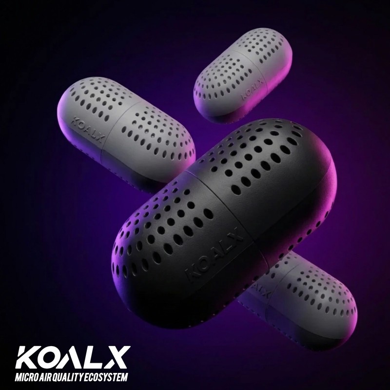 بوگیر و خوشبوکننده خودرو کوال ایکس مدل CAR QUAD ECOSYSTEM رایحه تروپیکال میوه های استوایی حجم 600 میلی لیتر بسته 4 عددی