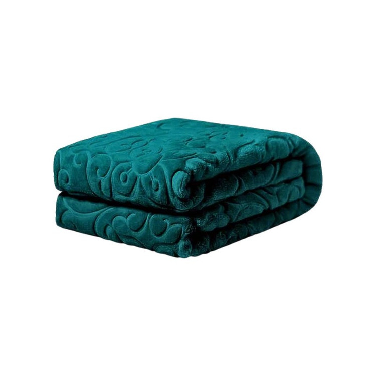 پتو یک نفره گلبافت مدل الوان گل برجسته کد 60078 سایز 220x160 سانتیمتر
