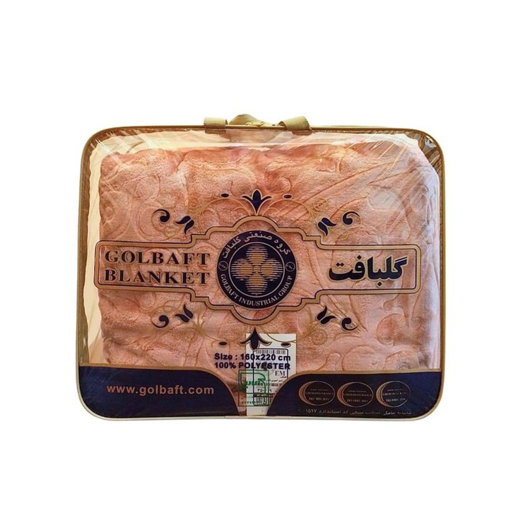 پتو یک نفره گلبافت مدل الوان گل برجسته کد 60078 سایز 220x160 سانتیمتر