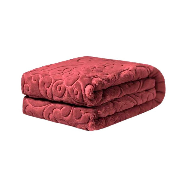 پتو یک نفره گلبافت مدل الوان گل برجسته کد 60078 سایز 220x160 سانتیمتر