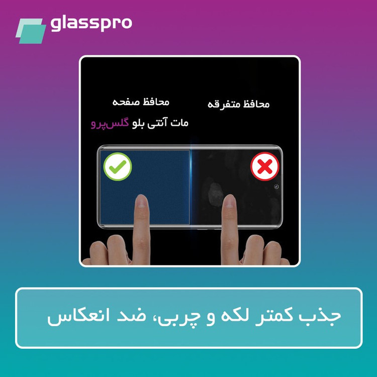 محافظ صفحه نمایش مات آنتی بلو گلس پرو مدل Resistant مناسب برای گوشی موبایل اچ ام دی Pulse Plus