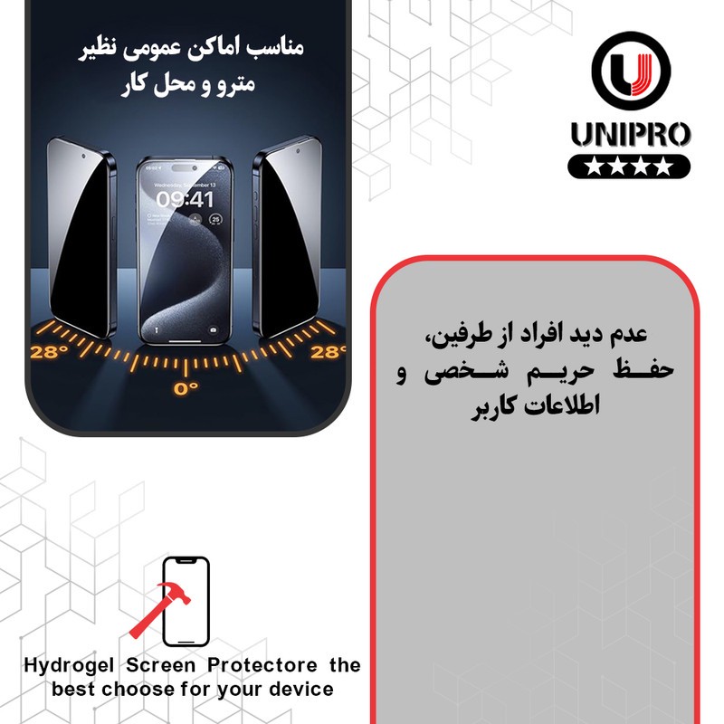 محافظ صفحه نمایش پرایوسی یونی پرو مدل Star 4 مناسب برای گوشی موبایل اچ ام دی Pulse Plus