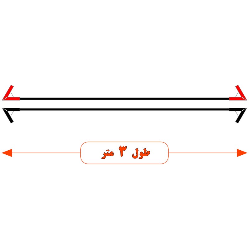کابل اتصال باتری به باتری موتورسیکلت مدل Cross 1100A-3m مجموعه دو عددی