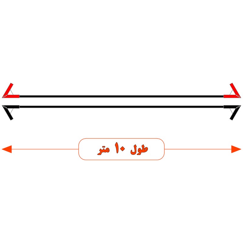کابل اتصال باتری به باتری موتورسیکلت مدل Cross 1100A-10m مجموعه دو عددی