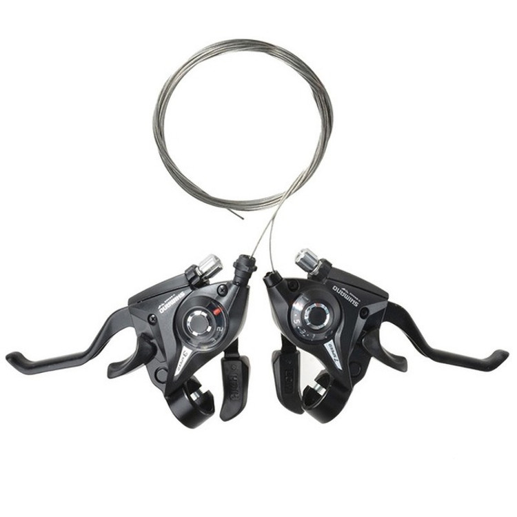 دسته دنده دوچرخه شیمانو مدل ST-EF51-3Lx7R بسته 2 عددی