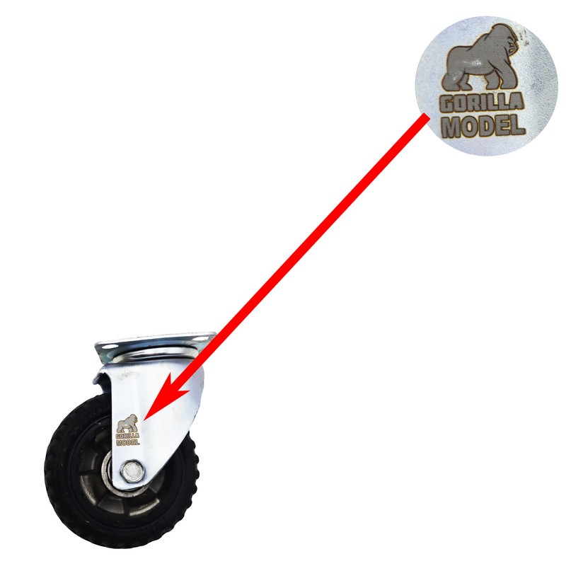 چرخ کفیدار مدل گوریلا کد YP-GARDAN-35120MM