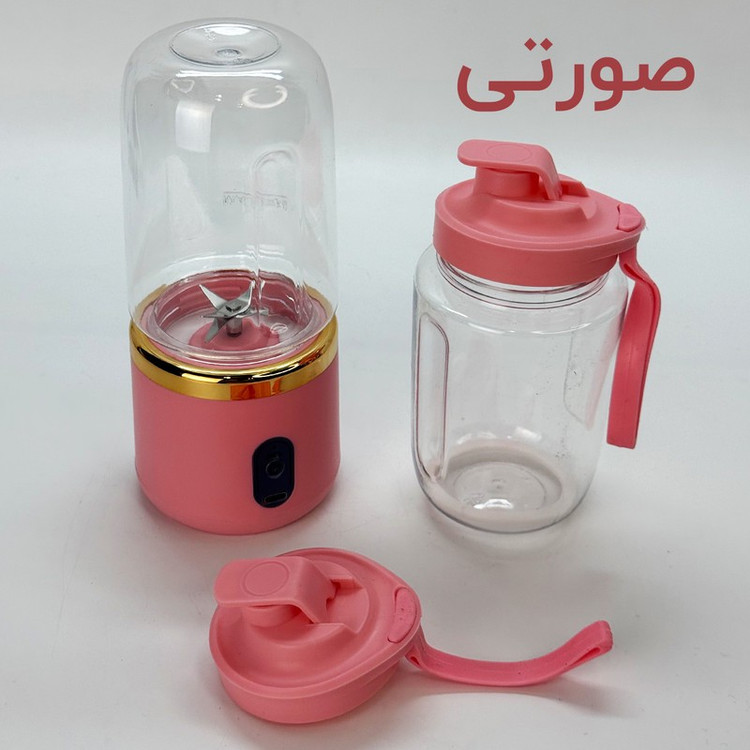 شیکر شارژی مدل دو قلو multi function کد 2306 گنجایش 0.4 لیتر مجموعه 2 عددی