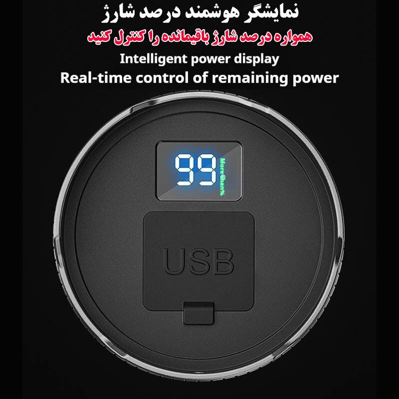 چراغ قوه دستی مدل X03 با نور مهتابی