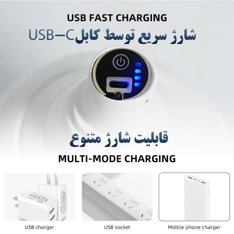 چراغ اضطراری مدل شارژی کد HT-966 50W
