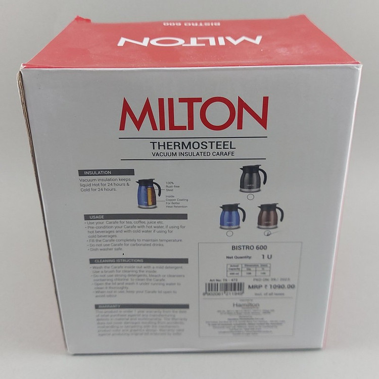 فلاسک میلتون مدل Am-1421 گنجایش 0.6 لیتر