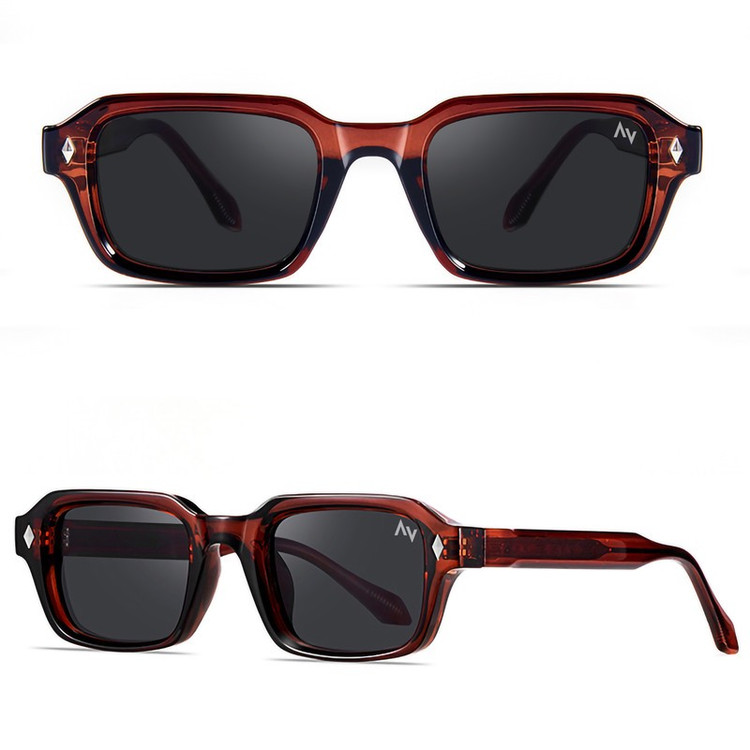 عینک آفتابی مستطیلی آلبرت وگ مدل SZ8106 Sangria Obsidian