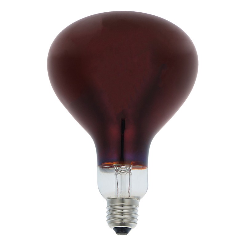 لامپ مادون قرمز 250 وات مصباح مدل R125-IR-250W-E27-RED پایه E27