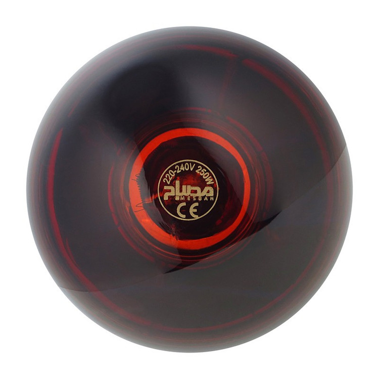 لامپ مادون قرمز 250 وات مصباح مدل R125-IR-250W-E27-RED پایه E27