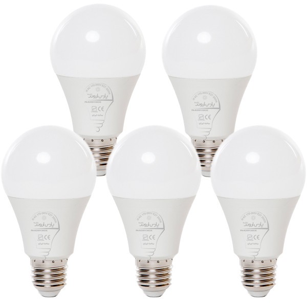لامپ 25 وات پارس اروند الکتریک کد PA-AB25W پایه E27 بسته 5 عددی