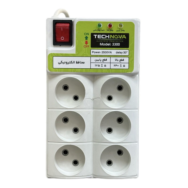 محافظ ولتاژ تکنوا مدل صوتی تصویری کد 3300