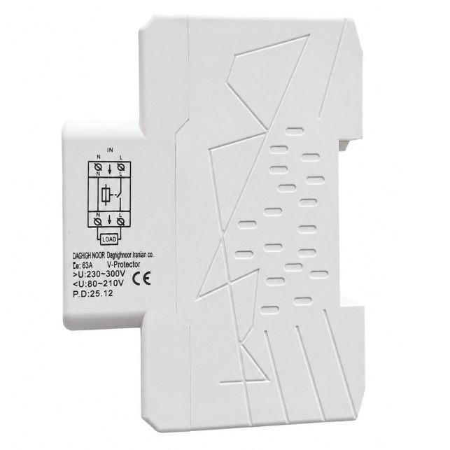 محافظ ولتاژ و جریان تک فاز دقیق نور مدل LWGQ-63TW