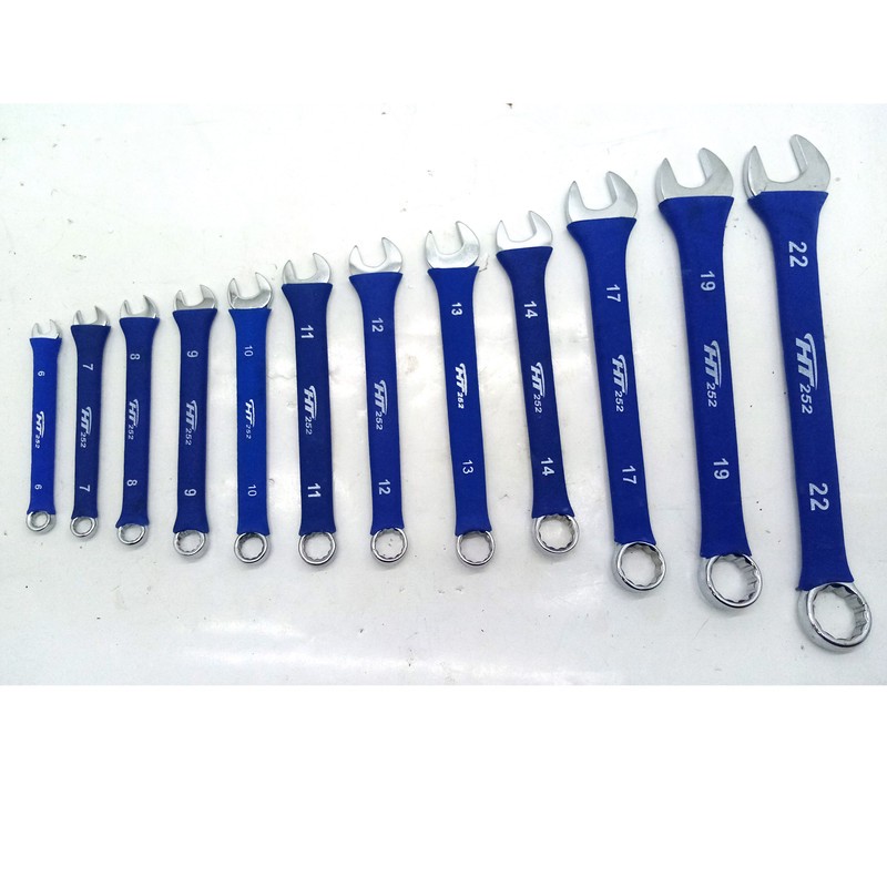 آچار یکسر تخت و یکسر رینگی اچ تی مدل SD120 مجموعه 12 عددی