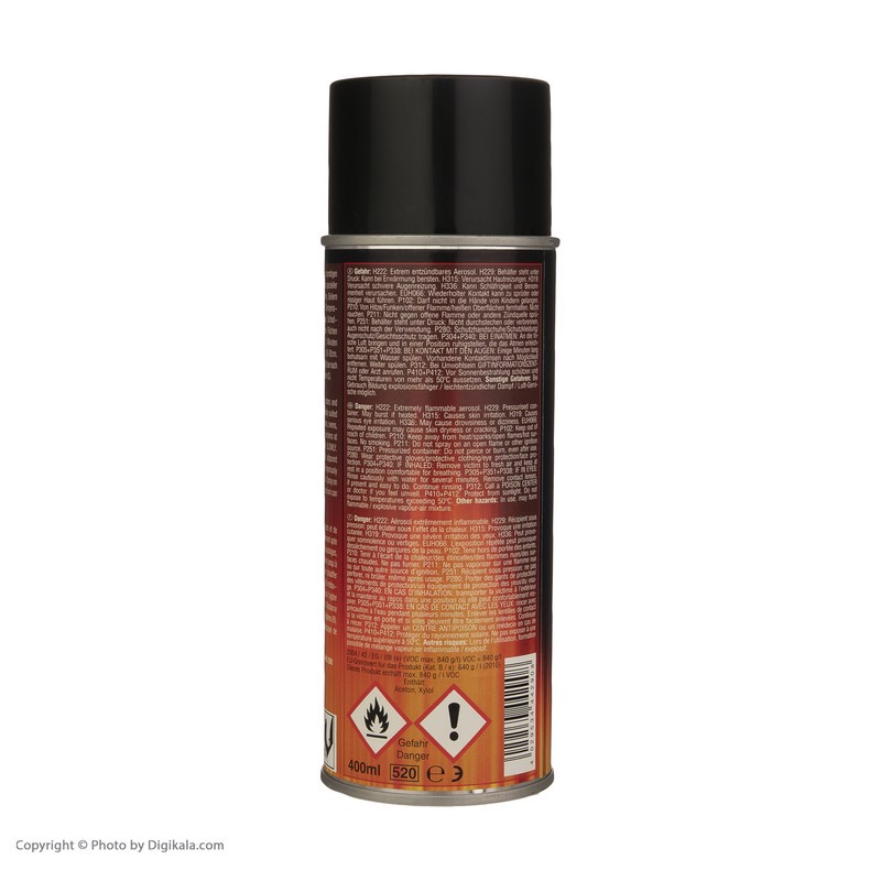 اسپری رنگ نسوز مشکی پروسول مدل Thermo lack کد 08 حجم 400 میلی لیتر
