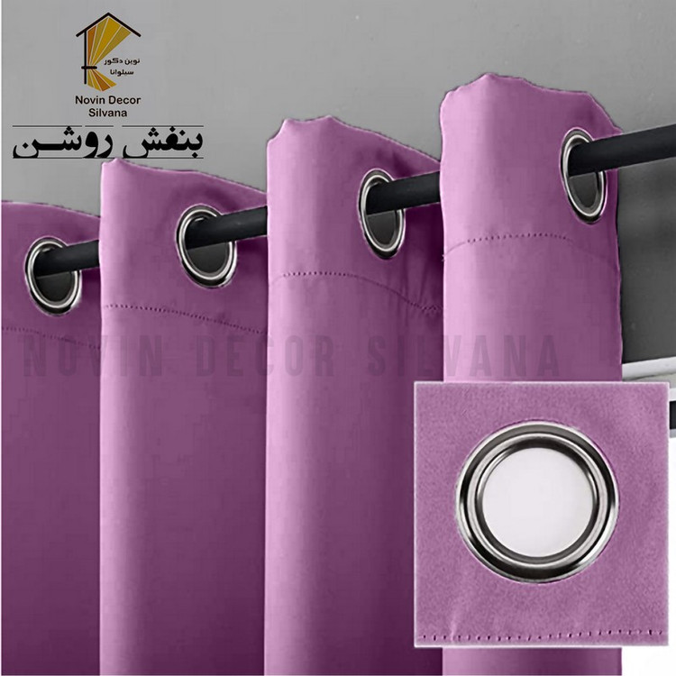 پرده نوین دکور سیلوانا مدل کتان کد 230 1 سایز 230 140 سانتی متر