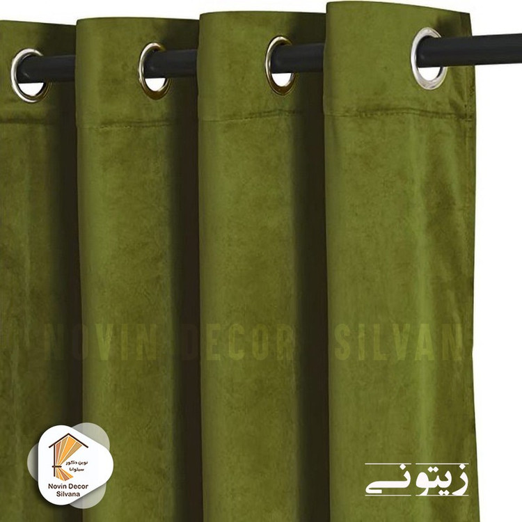 پرده نوین دکور سیلوانا مدل مخمل کالیفرنیا 28 سایز 280x140 سانتیمتر