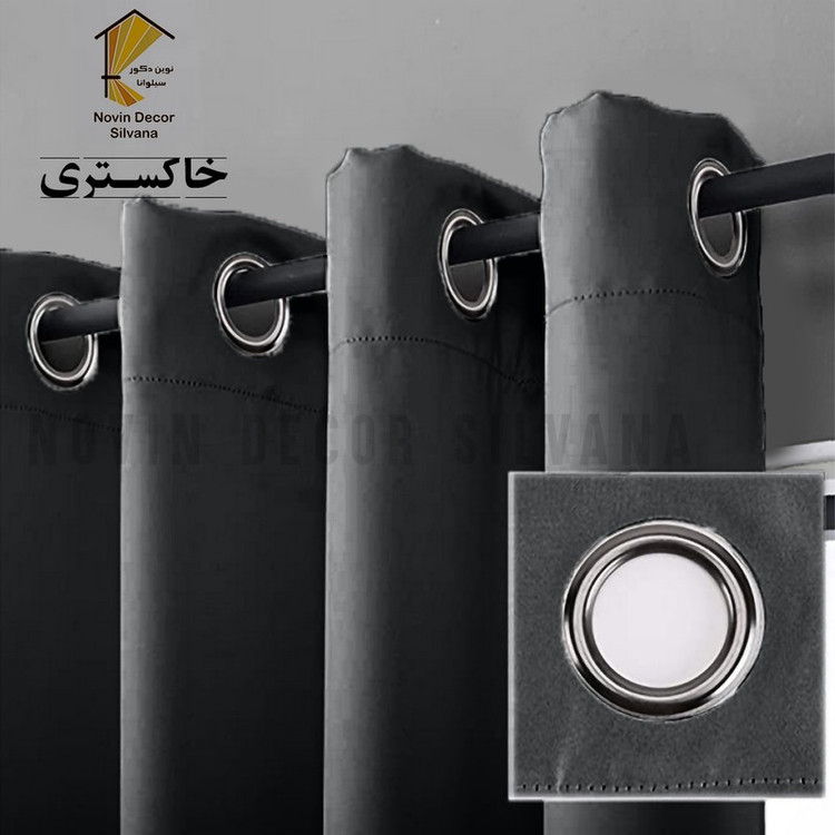 پرده نوین دکور سیلوانا مدل کتان کد 230 1 سایز 230 140 سانتی متر