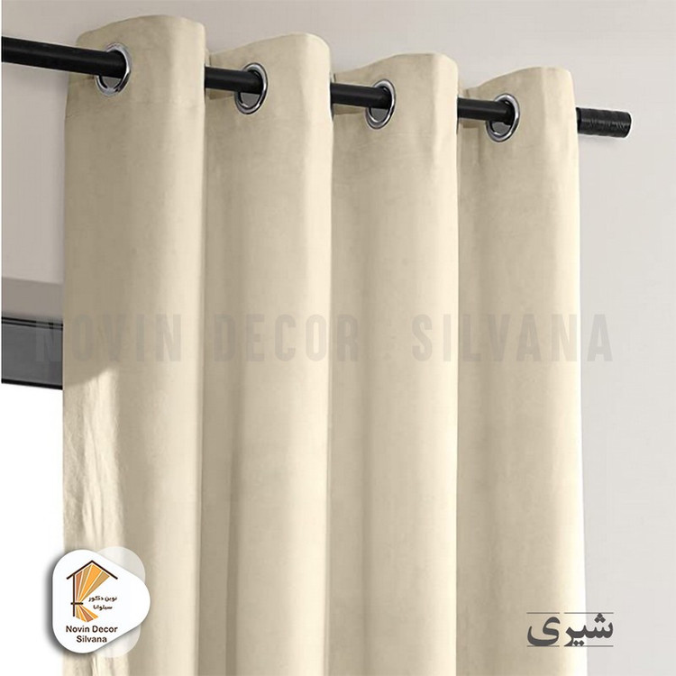 پرده نوین دکور سیلوانا مدل مخمل کالیفرنیا 28 سایز 280x140 سانتیمتر