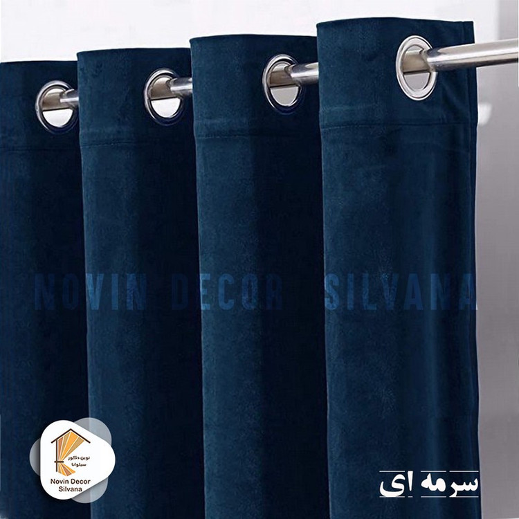 پرده نوین دکور سیلوانا مدل مخمل کالیفرنیا 28 سایز 280x140 سانتیمتر