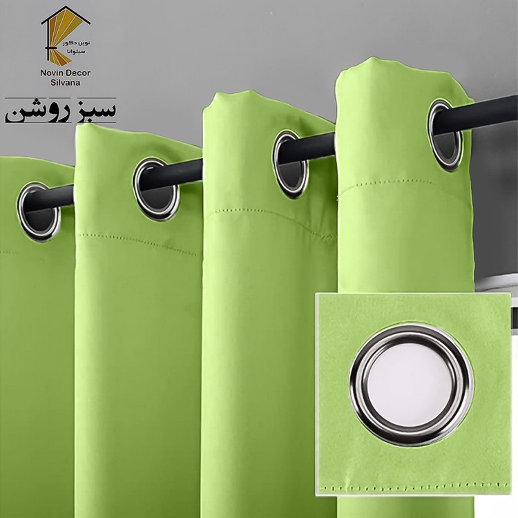 پرده نوین دکور سیلوانا مدل کتان NY31 سایز 280x140 سانتیمتر