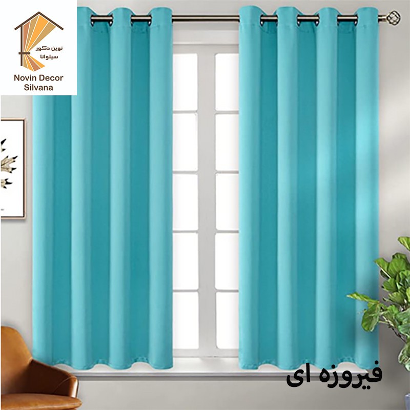 پرده نوین دکور سیلوانا مدل کتان 18 سایز 180 140 سانتی متر