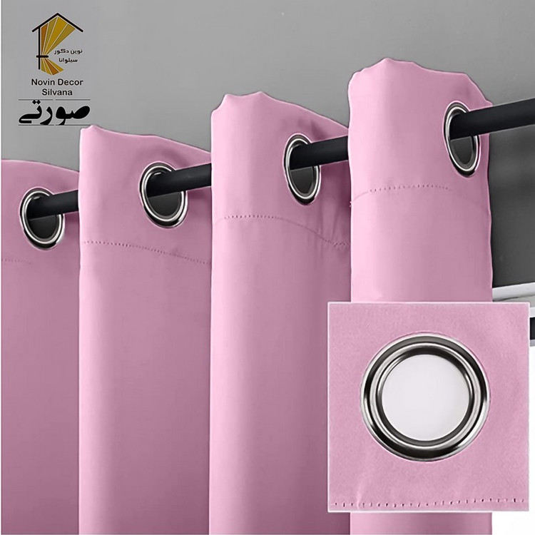 پرده نوین دکور سیلوانا مدل کتان NY31 سایز 280x140 سانتیمتر