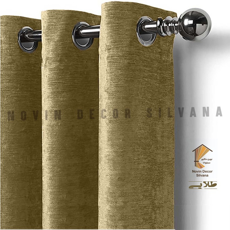 پرده نوین دکور سیلوانا مدل مخمل شانل 3 سایز 280 300 سانتی متر