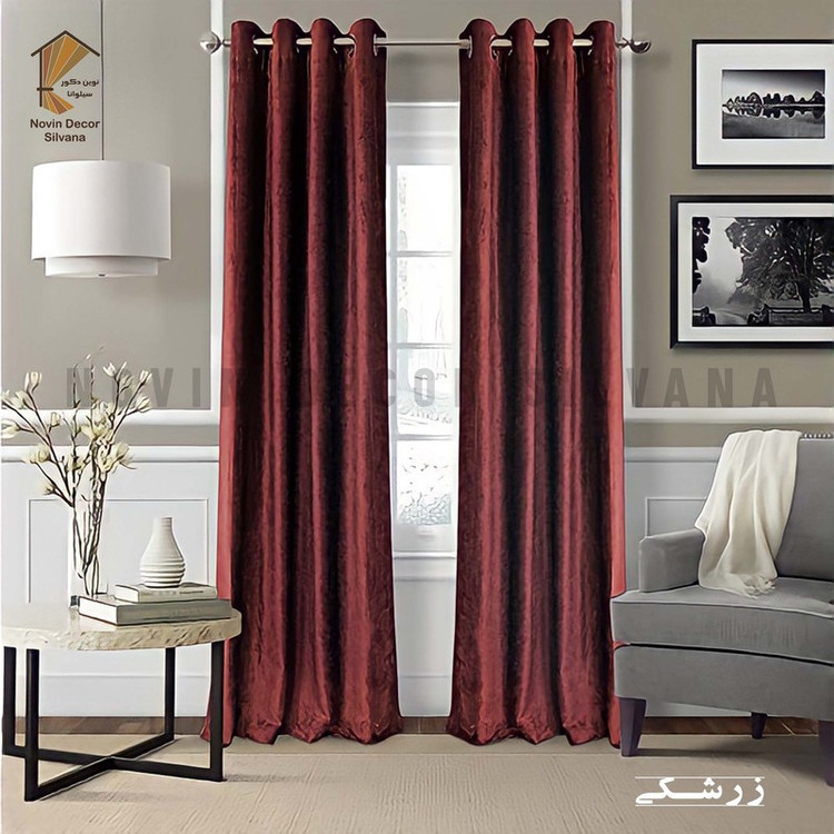 پرده نوین دکور سیلوانا مدل مخمل شانل 280 _ 1 سایز 280x140 سانتیمتر