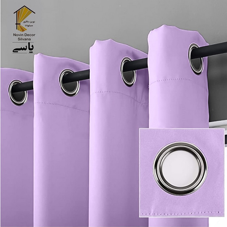 پرده نوین دکور سیلوانا مدل کتان NY31 سایز 280x140 سانتیمتر