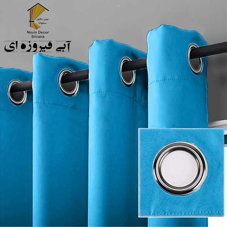 پرده نوین دکور سیلوانا مدل لاکچری 180 سایز 180 140 سانتی متر