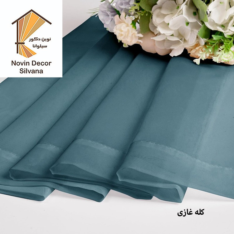 پرده نوین دکور سیلوانا مدل حریر ساده NY14 سایز 280x140 سانتیمتر
