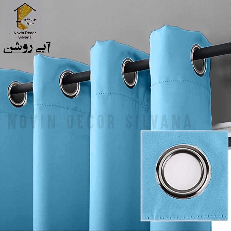 پرده پانچ نوین دکور سیلوانا مدل کتان سایز 200 280 سانتیمتر