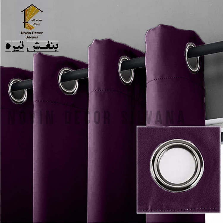پرده پانچ نوین دکور سیلوانا مدل کتان سایز 200 280 سانتیمتر