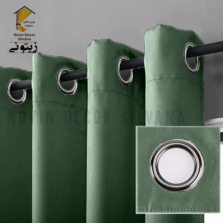 پرده پانچ نوین دکور سیلوانا مدل کتان سایز 200 280 سانتیمتر