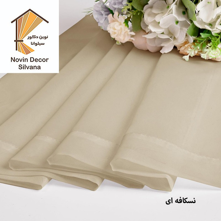 پرده نوین دکور سیلوانا مدل حریر Silvana23 سایز 230 140 سانتی متر
