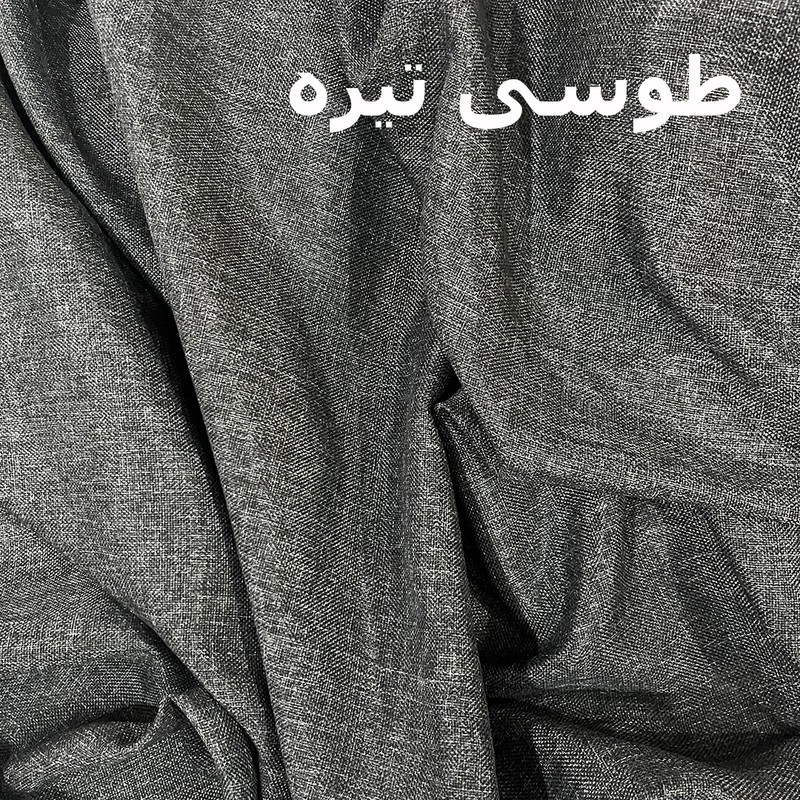پرده پانچ نوین دکور سیلوانا مدل کتان تسلا 3 سایز 280x300 سانتیمتر