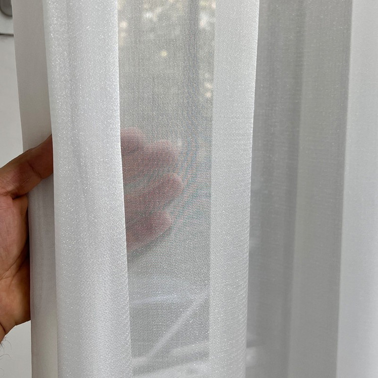 پرده مدل حریر شاین کد 12 سایز 1200x275 سانتی متر
