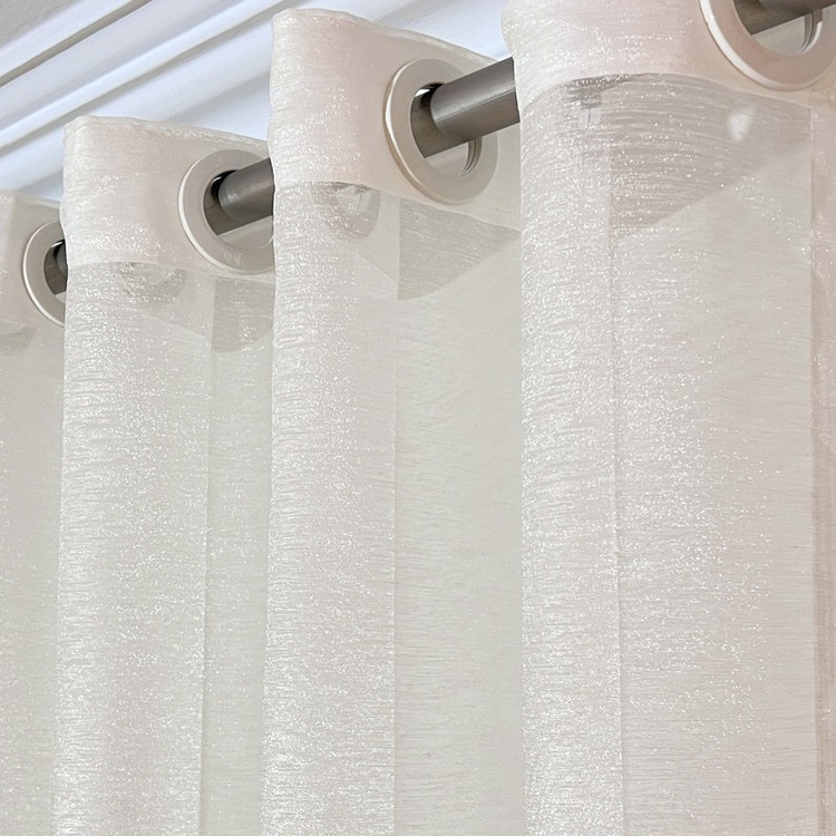 پرده مدل پانچ حریر شاین کلاسیک سایز 150x280 سانتی متر