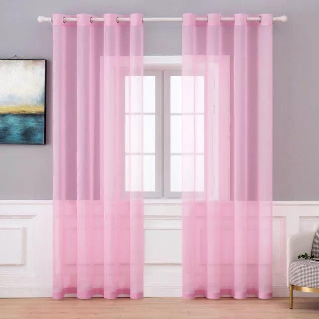 پرده پانچ مدل حریر ساده سایز 140x270 سانتی متر
