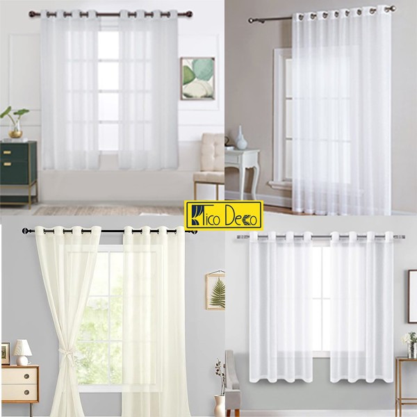 پرده تیکو دکو مدل حریر کلاسیک سایز 170x300 سانتیمتر