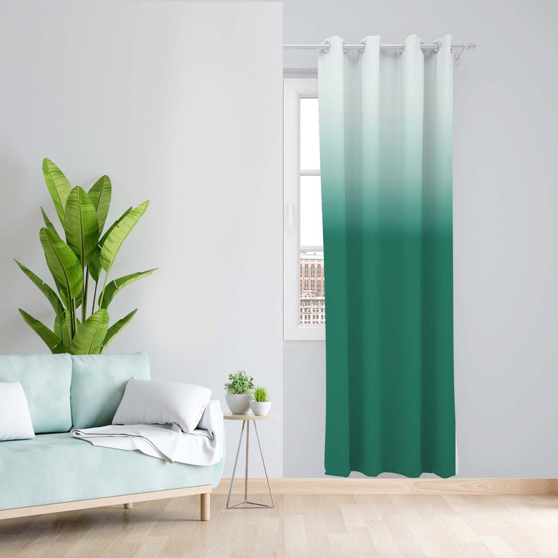 پرده طرح آبرنگی مدل مخمل پانچی کد 1664 z سایز 140x200 سانتی متر