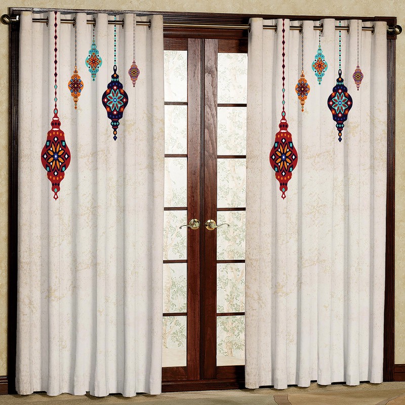پرده مدل مخمل پانچی کد 1065 سایز 140x280 سانتی متر