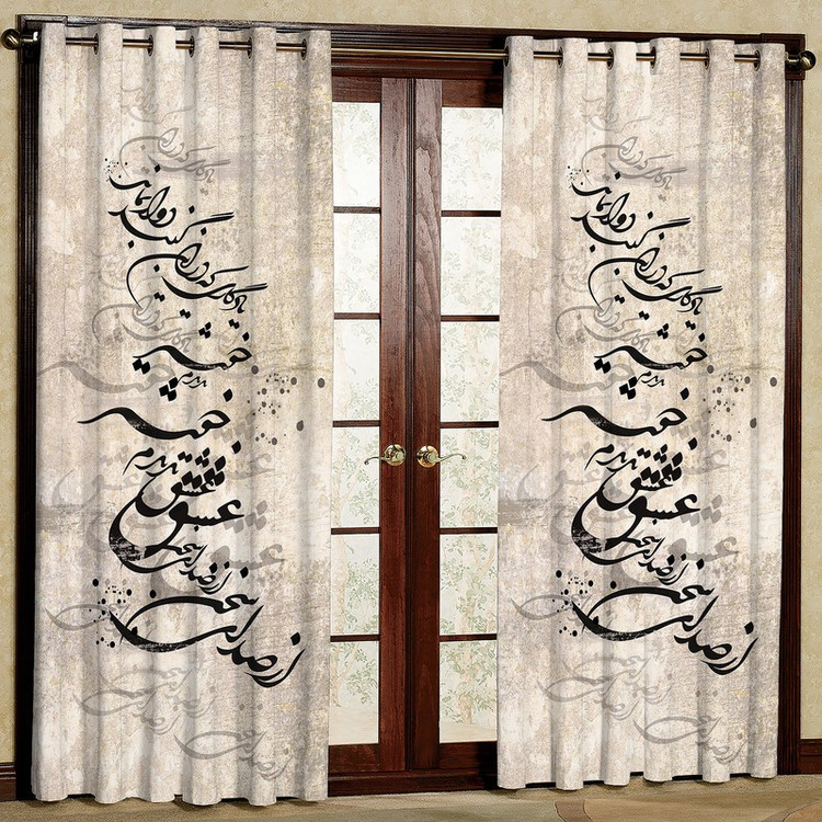 پرده مدل مخمل پانچی کد 1036 سایز 140x280 سانتی متر
