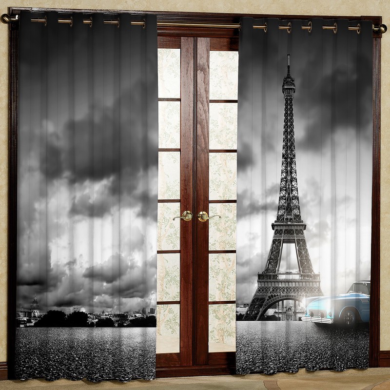 پرده مدل مخمل پانچی کد 4480T2 سایز 200x140 سانتی متر