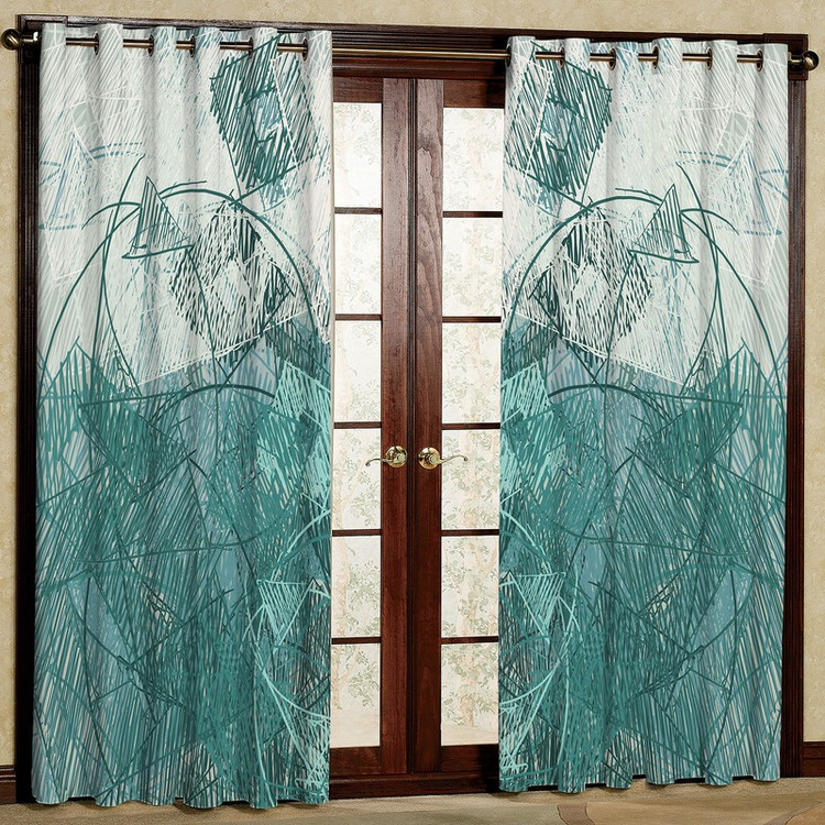 پرده مدل طرح دار مخمل پانچی کد 2362 سایز 140x280 سانتی متر